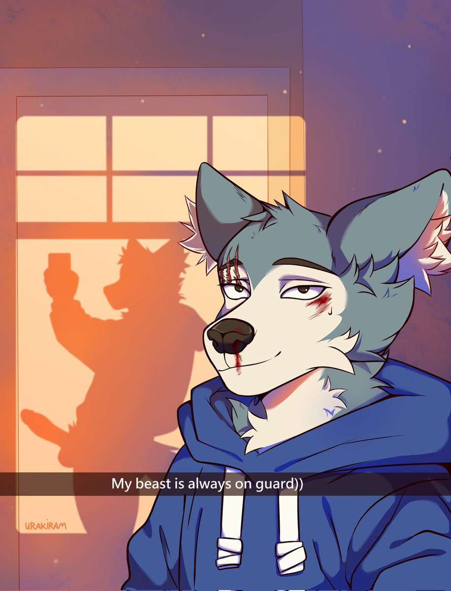 urakiram's tweet photo. "Should I send this selfie to Haru or Louis?" 🥞🥞🥞
#Legoshi #Legosi #Beastars #furry #furryart https://t.co/BMDv6miOzn