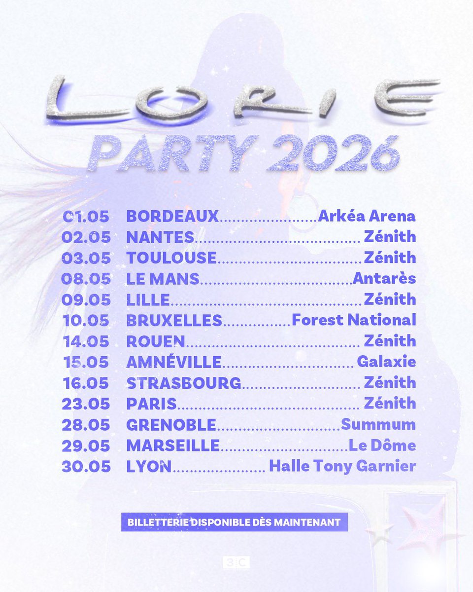 Ça y est, on y est ! 🎉
La billetterie de la Lorie Party 2026 est ouverte !
C’est maintenant ! 💃

Lien juste ici 👇! 
billetterie.seetickets.fr/ext/billetteri…