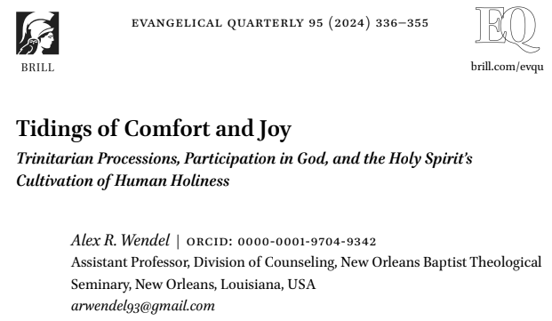 Happy to see this get published today. This was part of the last seminar paper I wrote so it feels like the end of an era for some reason.

It also has a VERY seasonal title, which I think is great :)
