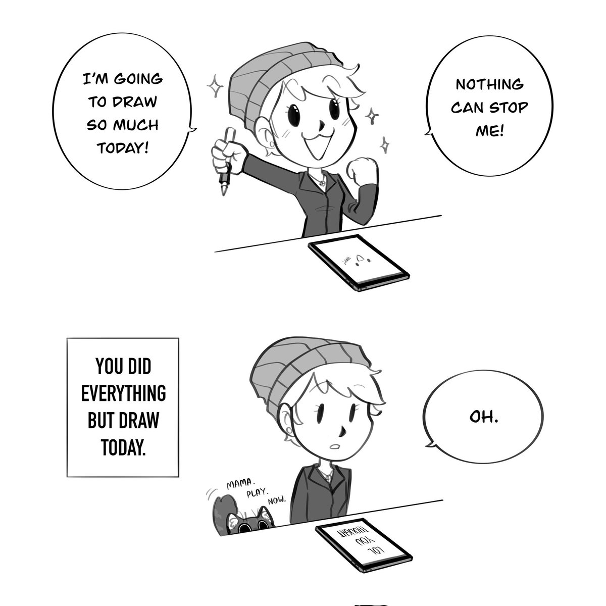 smudgeandfrank's tweet image. Some days just be like that. 🙃
#artistproblems