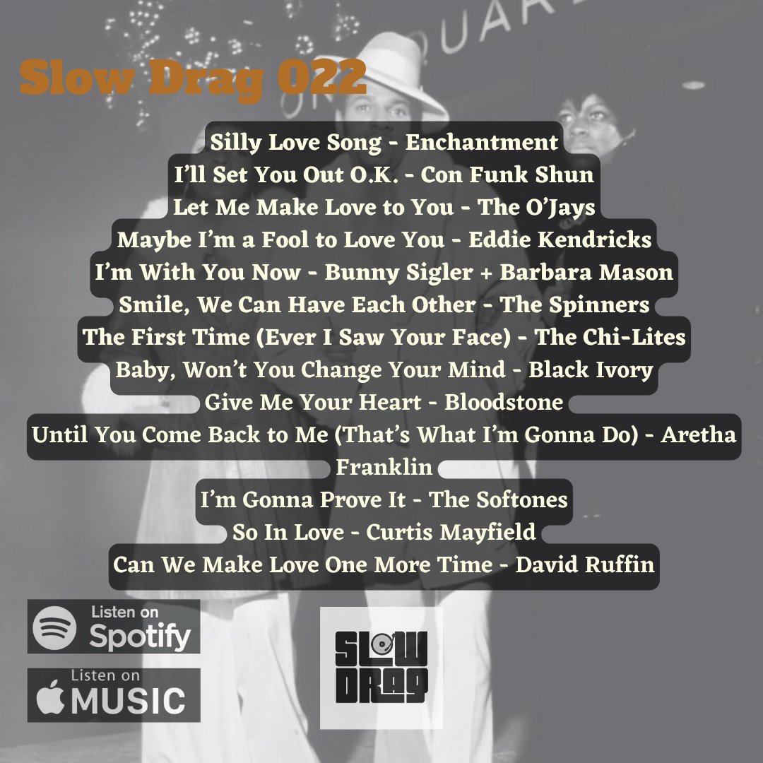SlowDragATL's tweet photo. New playlist alert! 

Slow Drag 022 is up now on Apple Music and Spotify. A lil preview of how we gettin' down Saturday night!

Link in the bio to start jammin'. Gone and get your ticket while you're up there 🙌🏾

#70sslowjams #SlowDragATL https://t.co/zeV9idA0Bt