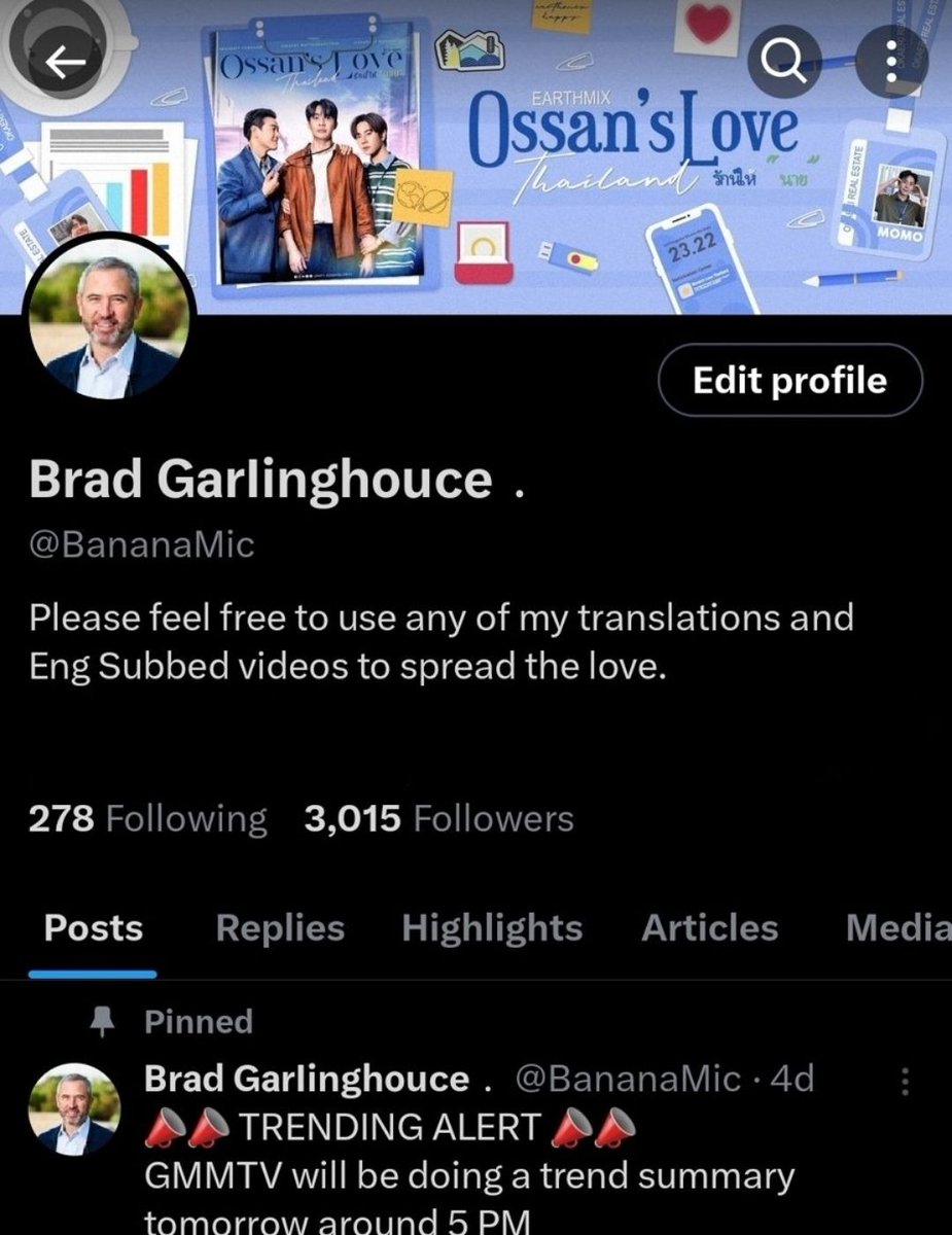 BananaMic's tweet photo. Hey, something weird happened to my account. My name and profile pic were suddenly changed. I removed Mr Brad name and profile pic as fast as possible. Also, I've changed my password. Please let me know if my account sends any suspicious links or messages. https://t.co/jC7oB05dlw