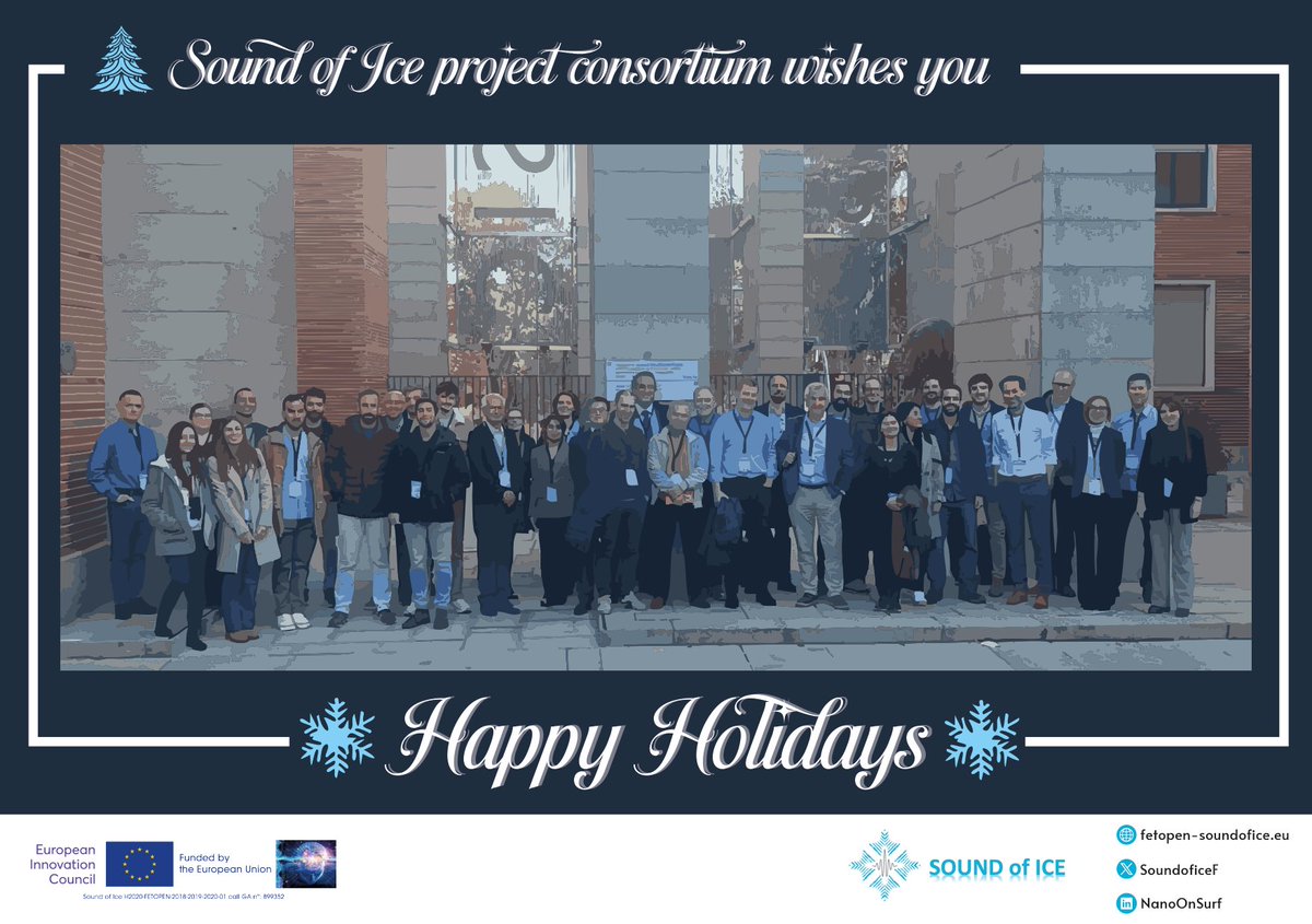👍Sound of Ice project likes the winter solstice
🥶Our mood is frozen so this will be our biggest joke of the year.We could go on,but for your sake,we're going to stop😂

❄️With this great moment of the project that was our Industrial Workshop, we wish you a happy holiday!🙂