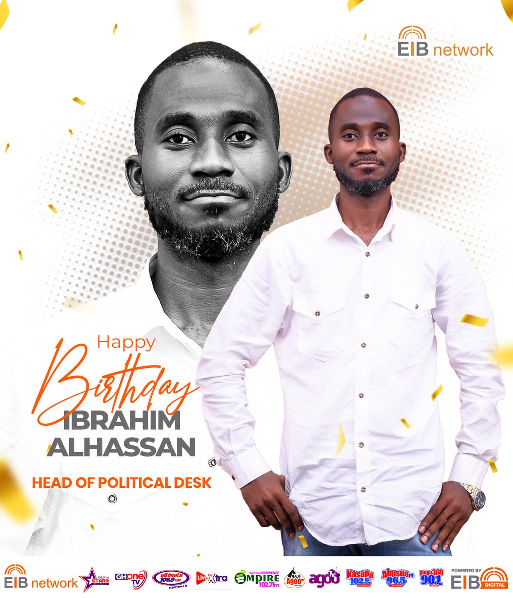 Happy Birthday IB (<a href="/IBGlobe/">I.B</a>) 🥳🎉🎉

#EIBNetwork #StarrFM
#StarrNews