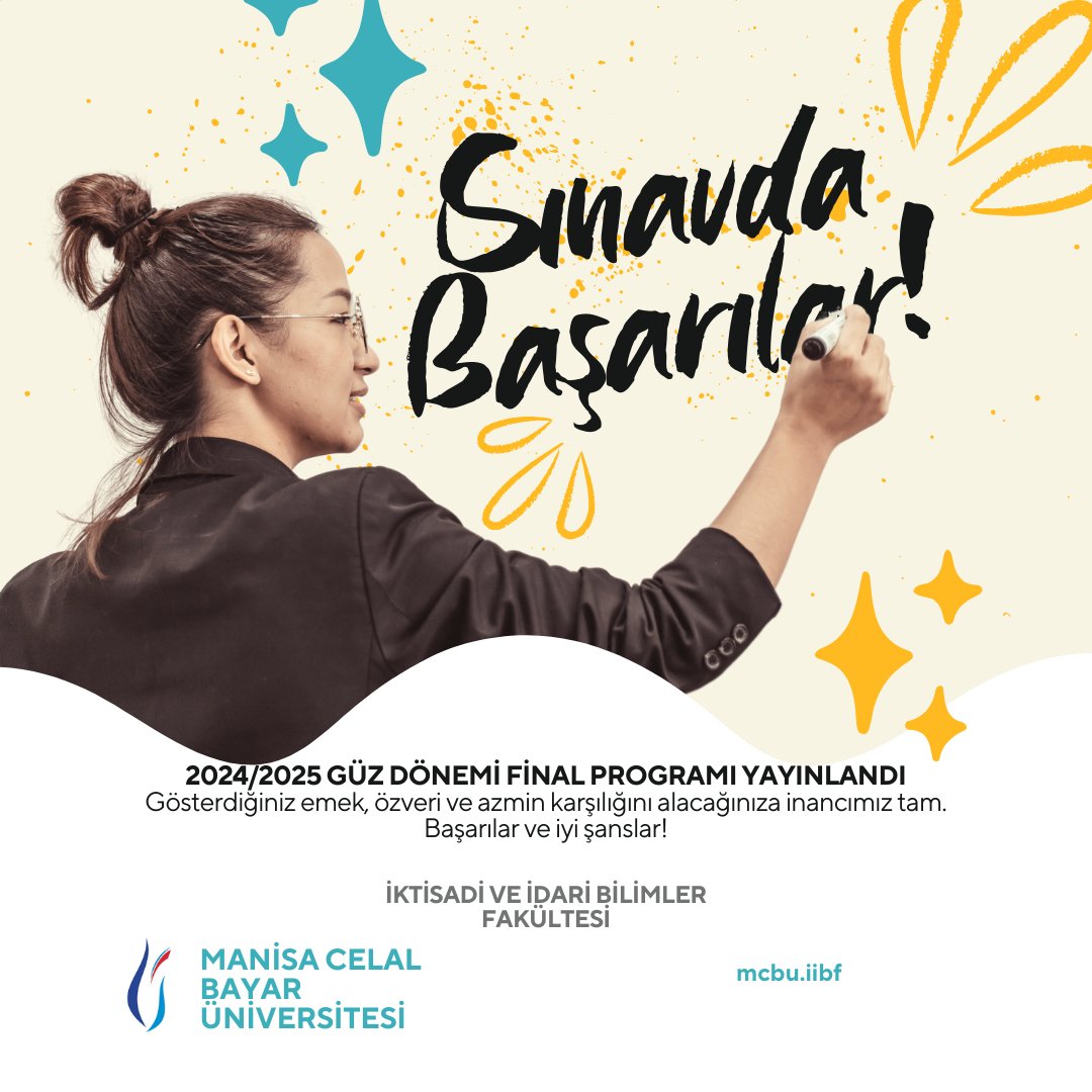 mcbuiibf's tweet photo. 📢ÖNEMLE DUYURULUR:
2024/2025 Eğitim-Öğretim Yılı Güz Yarıyılı Final Sınav Programı yayınlandı!
Link için:
https://t.co/bKodqfbbPs
QR kod ile erişim için : paylaşılan kodu okutunuz.
#mcbü #mcbüiibf #final #finaller #finalhaftası https://t.co/QLJon3mFM9