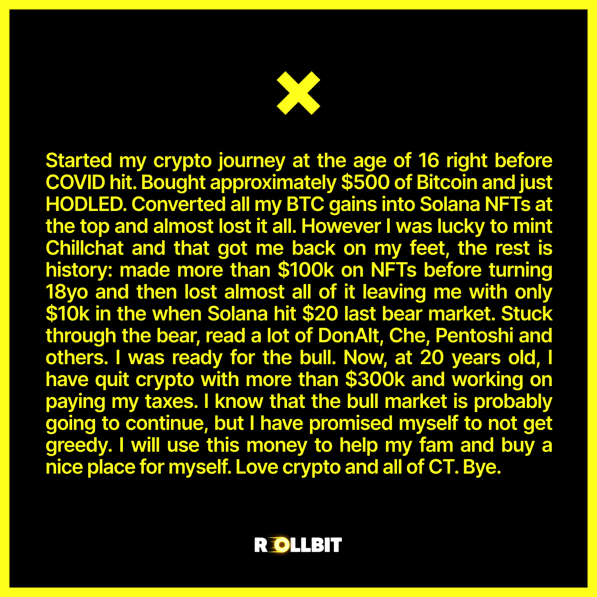 coinfessions's tweet photo. I have quit crypto with more than $300k https://t.co/iJtDkQhJUo
