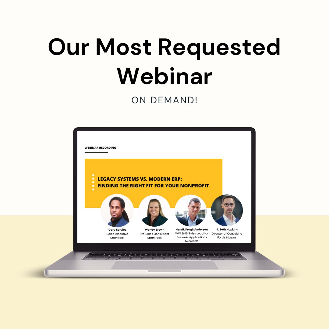 Sparkrock365's tweet image. 🎥 Ready to modernize? Watch &quot;Legacy Systems vs. Modern ERP&quot; on-demand!

Learn to assess systems, uncover inefficiencies &amp;amp; transition with confidence. 

hubs.li/Q02_NPgP0 

#NonprofitTech #ERPTransition #TechForGood #Sparkrock #ERP