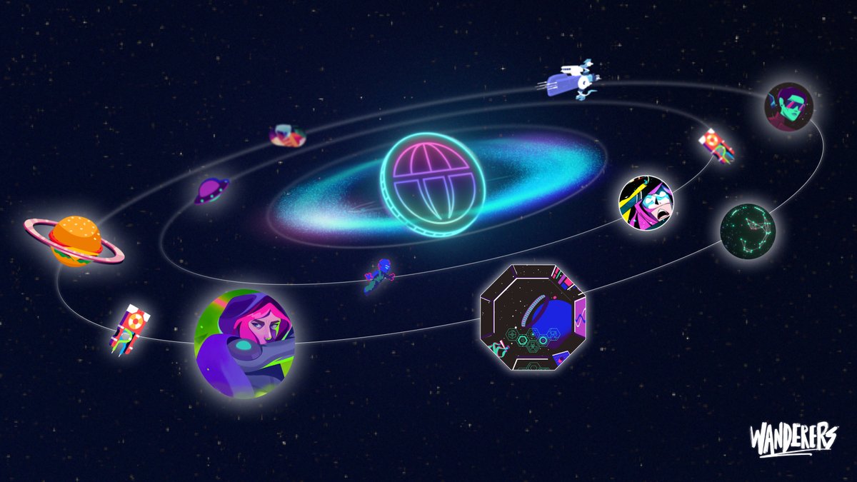 Wanderers is more than one game.

Welcome to an infinitely expanding universe with you in the pilot's seat.

All powered by $WANDER