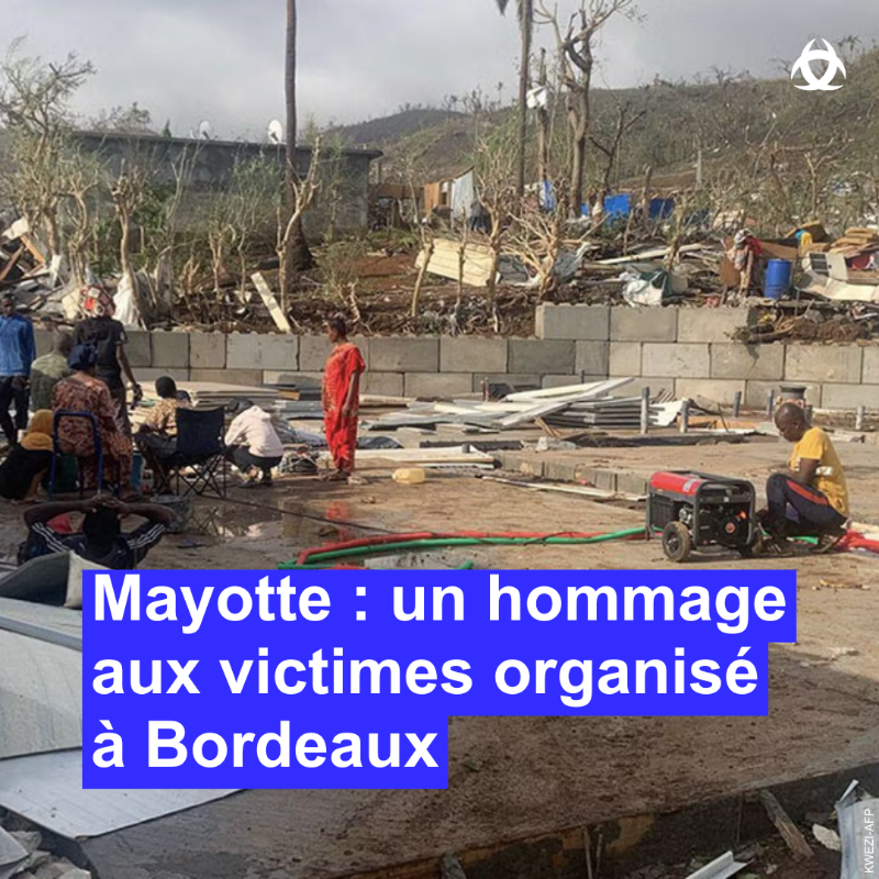 Bordeaux (@bordeaux) on Twitter photo đŽ Hommage national aux victimes du cyclone Chido Ă  Mayotte
Un temps de recueillement public est organisĂ© ce lundi 23 dĂ©cembre Ă  11h Place Pey Berland, devant l'hĂŽtel de ville de #Bordeaux. đŽ Hommage national aux victimes du cyclone Chido Ă  Mayotte
Un temps de recueillement public est organisé ce lundi 23 décembre à 11h Place Pey Berland, devant l'hÎtel de ville de #Bordeaux.