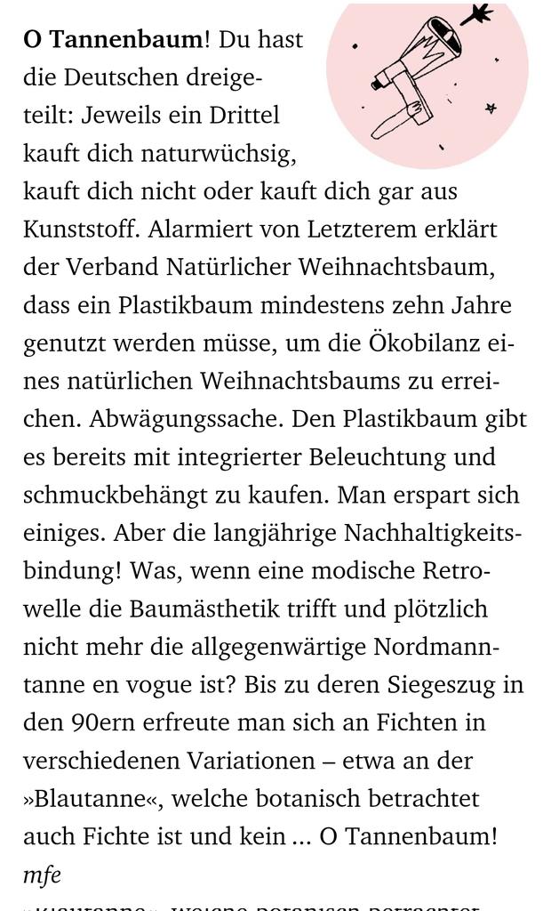 Weihnachtsbaum-Optionen, heute Thema meiner Glosse in <a href="/ndaktuell/">nd.Aktuell</a>
lmy.de/wLAHP