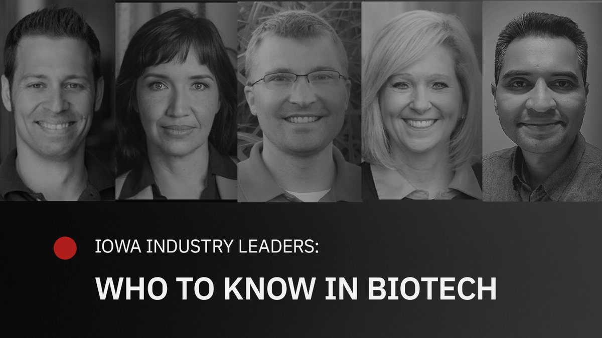 TechnologyIowa's tweet image. Iowa Industry Leaders: Who to Know in Biotech 🧬

Steven Davis @BioNeosInc
Nadilia Gomez @IowaStateU @IAStateResearch
Ryan Huffman @ISUDigitalAg
Heidi Nebel @ipmvs
Rinkal Patel @corteva

Meet the Biotech Leaders: bit.ly/402KAjW

#UniteIowaTech #Biotech