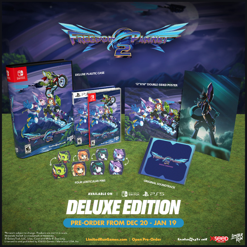 galaxytrail's tweet photo. PRE-ORDER IS LIVE!!!

Get yourself the Freedom Planet 2 Physical Version from Limited Run Games today! Offer goes from Dec. 20 to Jan. 19!

Purchase your copy using the link below! https://t.co/kuC8fTeeuK