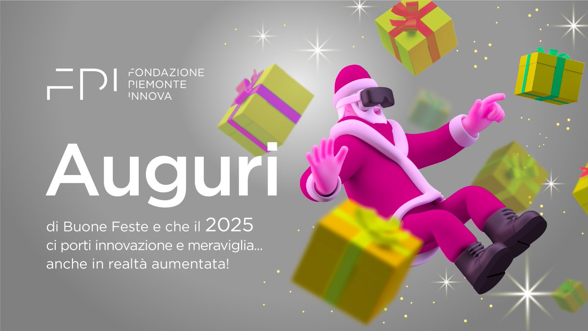 Grazie a tutta la nostra community per un altro anno trascorso insieme.🥂 Il 2025 ci attende all'insegna della meraviglia e dell'innovazione. #BuoneFeste da <a href="/piemonteinnova/">Fondazione Piemonte Innova</a>... anche in realtà aumentata!
📆 Uffici chiusi dal 23/12 al 6/1.