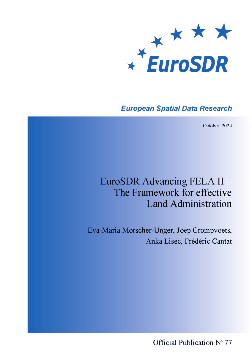 CanFre's tweet photo. #VendrediLecture 🇬🇧 #FridayReading
📘 EuroSDR Advancing FELA II - The Framework for effective Land Administration
Report presenting the preliminary findings of the collaborative work on FELA, undertaken by EuroSDR and UN-GGIM Europe
▶️ https://t.co/uQ59TnLY7b https://t.co/L2OzMX3ul8