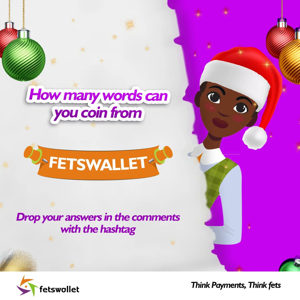 fetswallet's tweet photo. Drop as many words as you can find in the comments.
#christmaswithsantafiona #fetswallet #thinkpaymentsthinkfets #santafiona https://t.co/J0KnSnsmAO