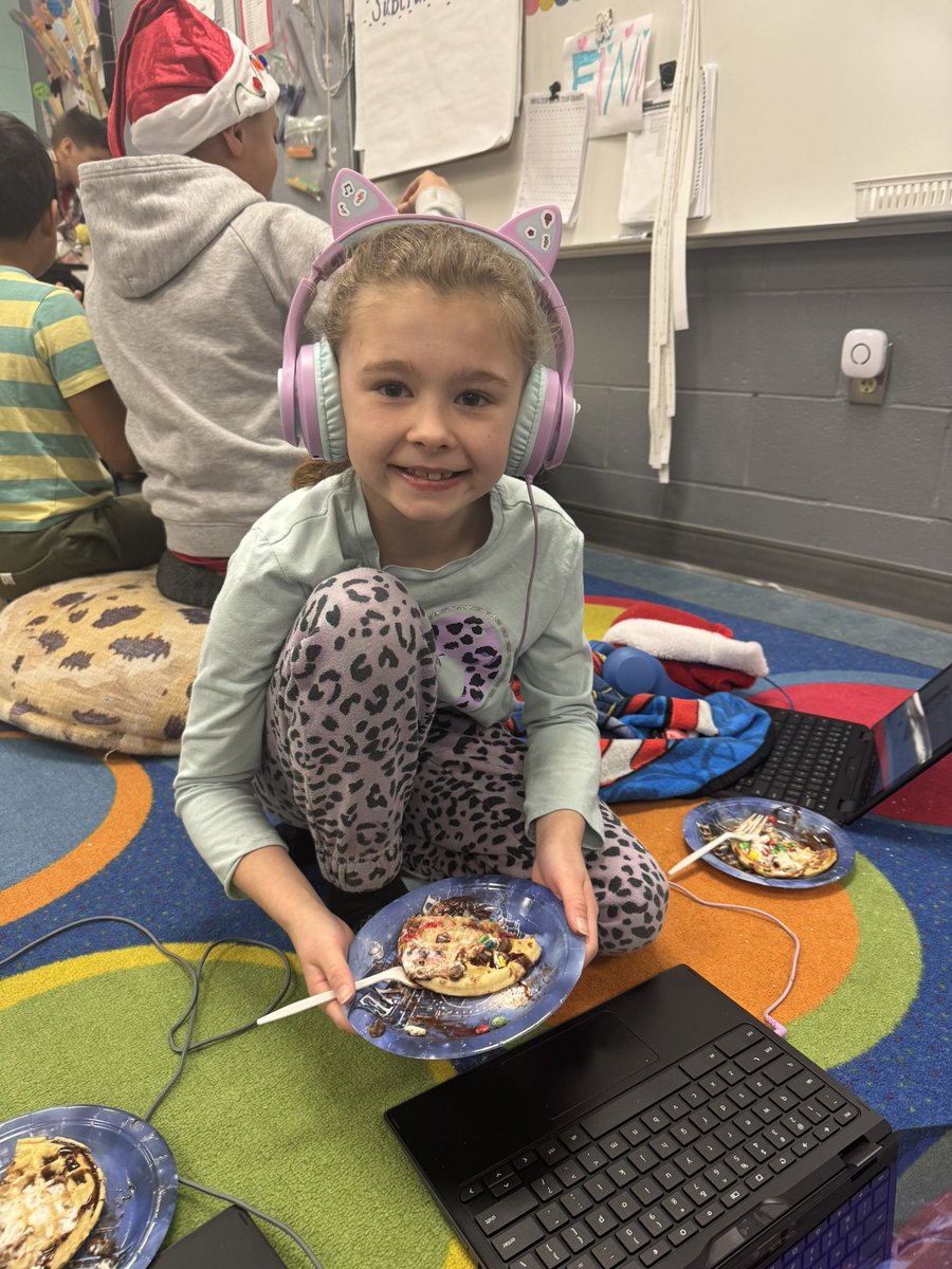 It's a waffle 🧇 kind of morning here at Cherokee 3rd grade #Cheetahstweet