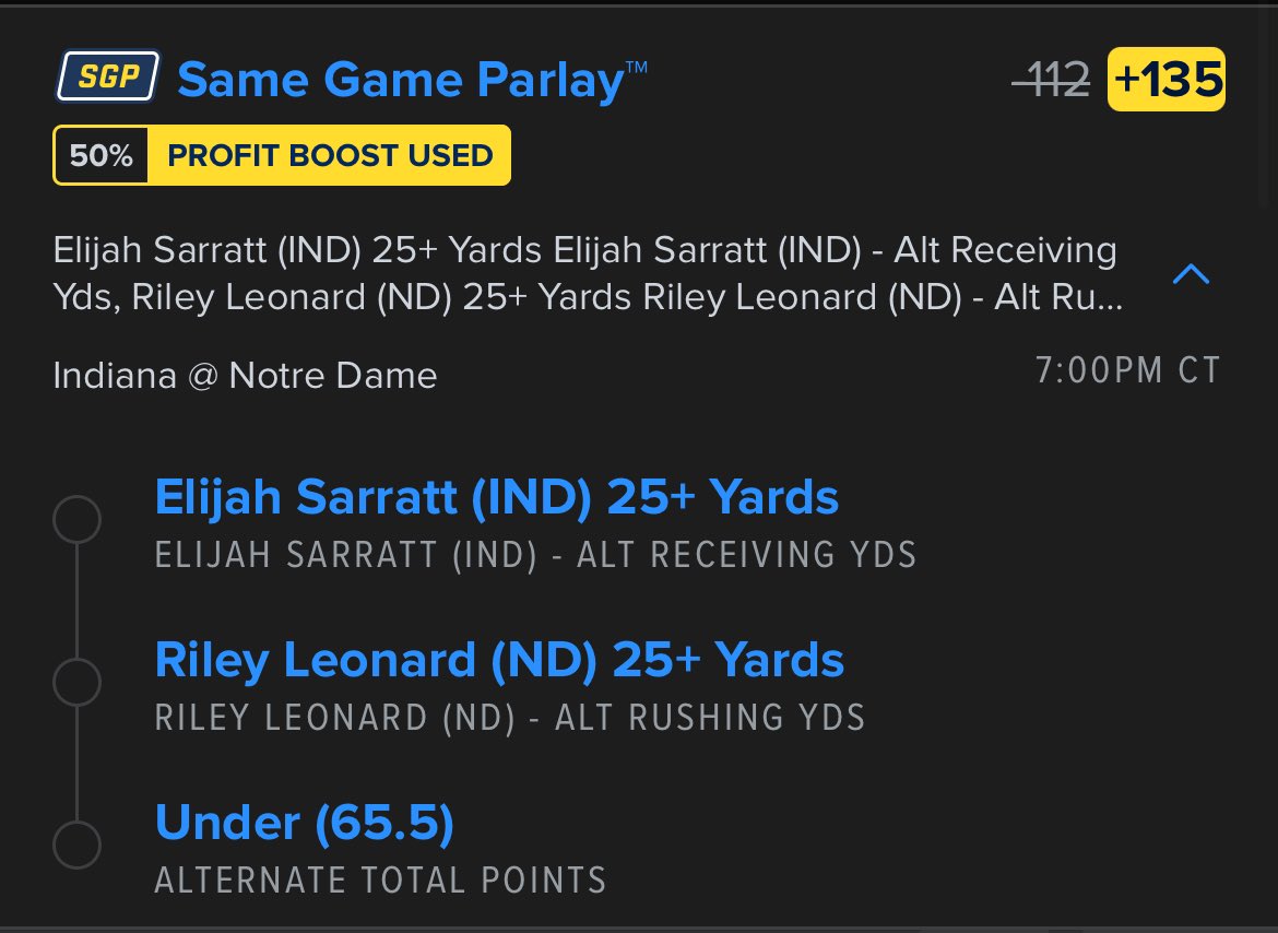 BetBossSports's tweet photo. 🚨#CFBPlayoff Round 1 Bets🚨
💰IND/ND SGP +135 FD
💰FD No Sweat +107
🔒DK Game Parlay +552 only available for VIPs @winible - sign up here👇🏻
💎 https://t.co/Lv2IGgS5PN💎
🔥I’ve given away 20 units this last week alone! We are staying hot AF this weekend🔥
#CFB #GamblingX #collegefootball #NCAAF #NCAA #NCAAFootball #collegebets #CFBPicks