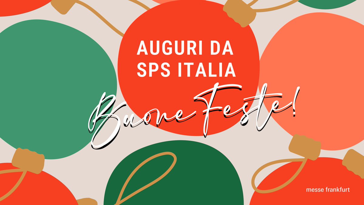 ✨ Buone Feste da SPS Italia! ✨
In questo momento speciale dell’anno, vi auguriamo un periodo di serenità e felicità❤️