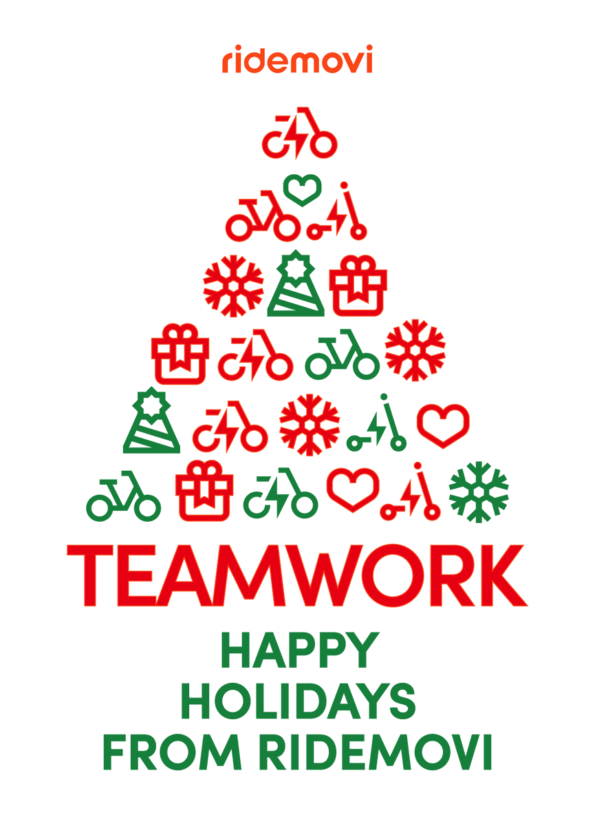 RideMovi's tweet photo. Happy Holidays from our team! 🎄 🎅 ✨ 2024 marked a remarkable period of growth for us, as both our community and our team expanded significantly. #Teamwork has been the main ingredient of our success in creating a brighter future for our cities and making them more #sustainable https://t.co/4RbIOEtmgx