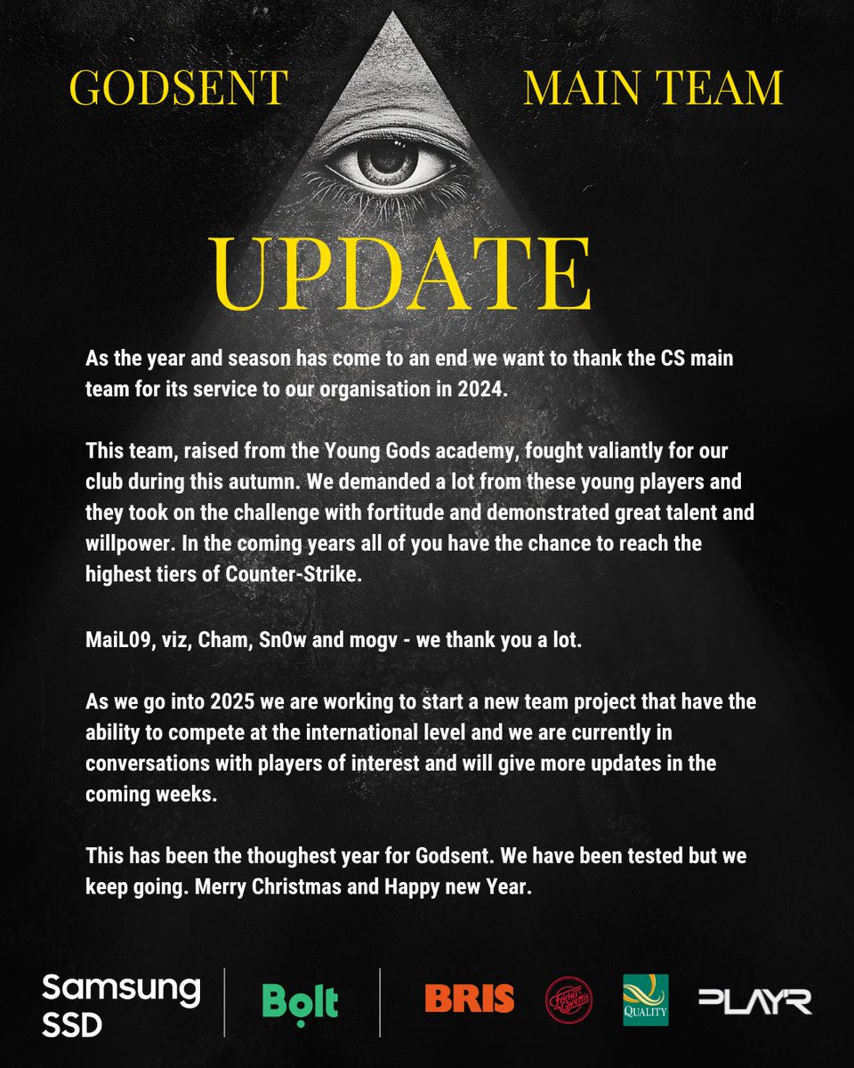 GODSENT's tweet image. 