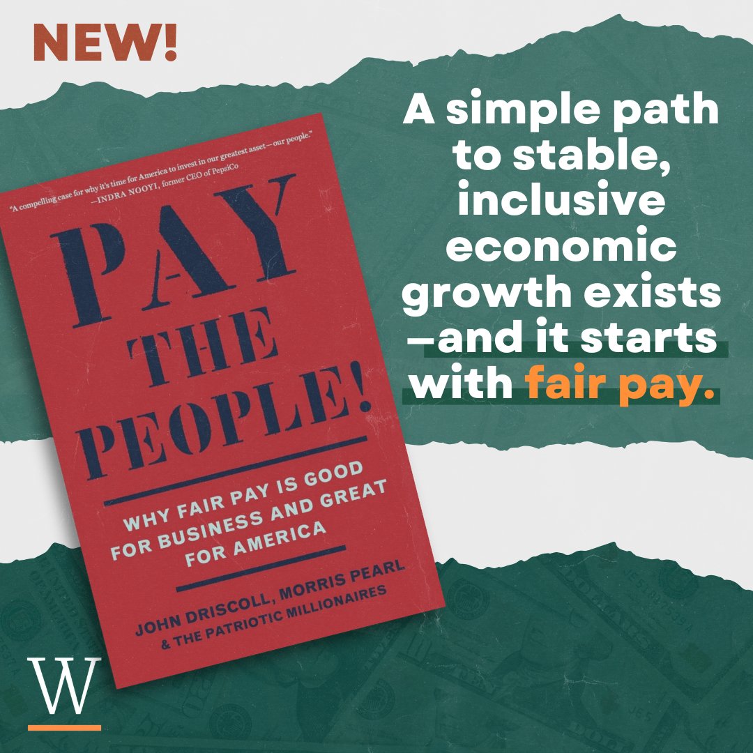 Wallace Global Fund (@wallaceglobal) on Twitter photo We are all safer, healthier, & more economically stable when every American earns a living wage—yet many earn less despite our country's wealth. <a href="/PatrioticMills/">Patriotic Millionaires</a>' new book "Pay the People" lays out a simple, powerful, people-first economic plan.
📖 paythepeople.com We are all safer, healthier, & more economically stable when every American earns a living wage—yet many earn less despite our country's wealth. <a href="/PatrioticMills/">Patriotic Millionaires</a>' new book "Pay the People" lays out a simple, powerful, people-first economic plan.
📖 paythepeople.com