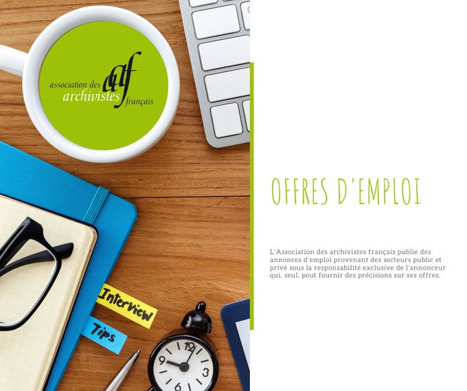 [#Emploi] Découvrez deux nouvelles offres d'emploi sur notre site
archivistes.org/-Emploi-
Ils recrutent des archivistes !
- Nantes Métropole
- La Ville de Lille