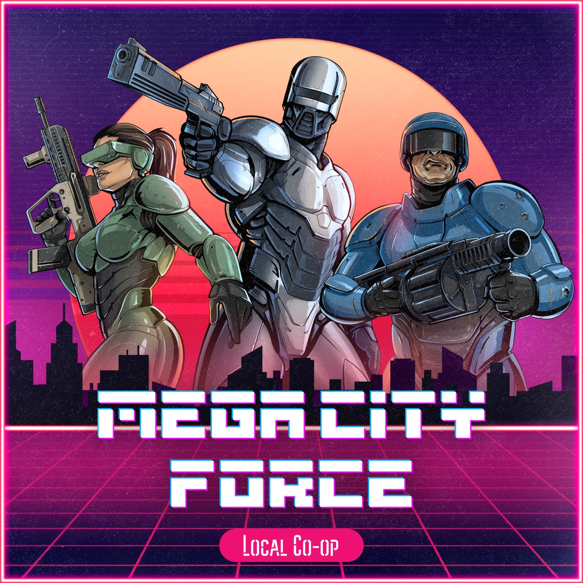 🎉 Mega City Force just got a massive update!

🔹 Local Co-op – team up with a friend and fight crime together!
🔹 New Level – Explore the challenging Docks area.
🔹 New Agent, Legendary Loot, Contracts, and unique Skins await!

👾 Play now:
store.steampowered.com/app/2259210/Me…