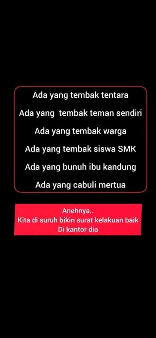 drita_vera's tweet photo. Nih para aparat pada masih labil ya, senjata sring dslahgunakan https://t.co/Klf5bGlt1E