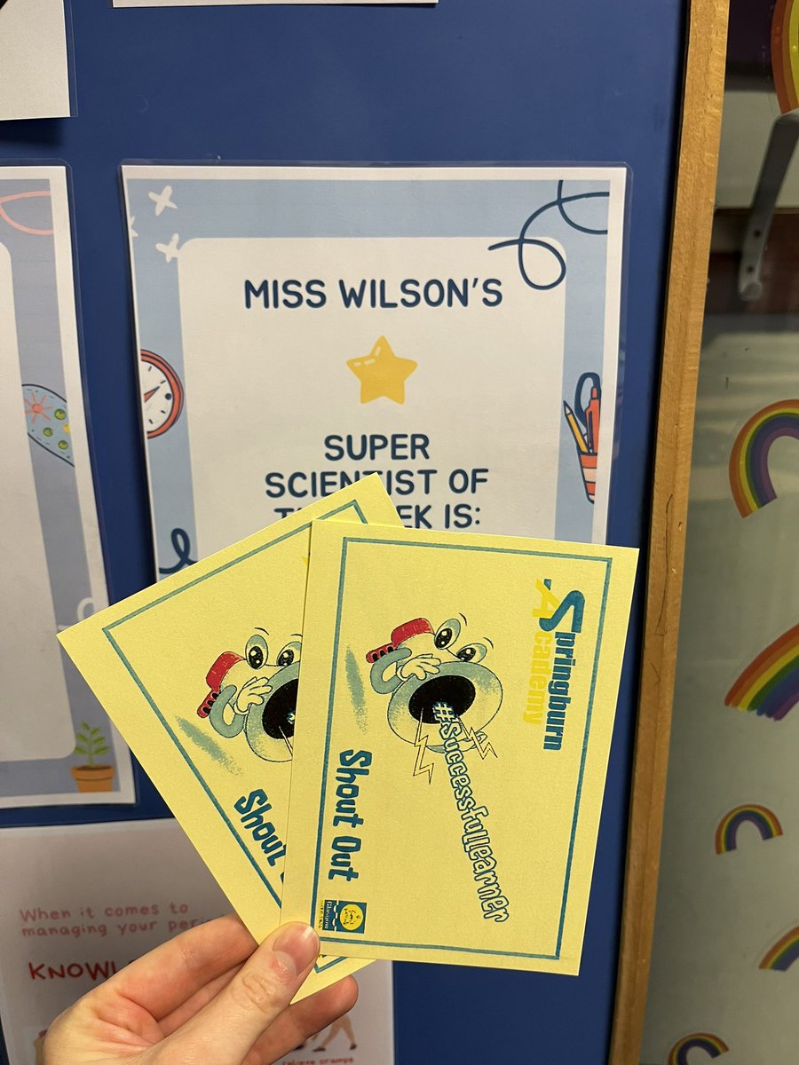 misswilson_bio's tweet image. Last ‘Super Scientist of the Week’ of this term! Split between two worthy winners 🏆 lovely to hand out some Shout Outs today ✨ #successforall @springburnacad @Springburn_sci