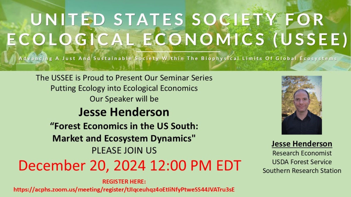 US Society for Ecological Economics tweet media