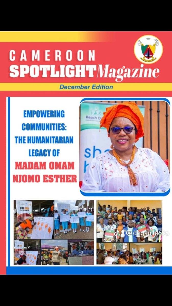 Reachoutreo's tweet photo. Thank you, Cameroon Spotlight Magazine, for standing with us during these challenging times.
Though the journey may often be daunting, we remain hopeful that our spirits will be rekindled someday.
#SheBuildsPeace 
#WomenBuildingPeace https://t.co/GNCR7IcScy