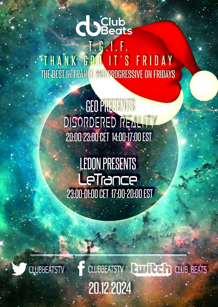 GeoKeepErLit's tweet photo. Mad Friday '24 - \o/ - Bangers, Classics, Bounce, Hard - 3 hours of mayhem!!
From 7pm GMT https://t.co/uSR7Ff73bQ