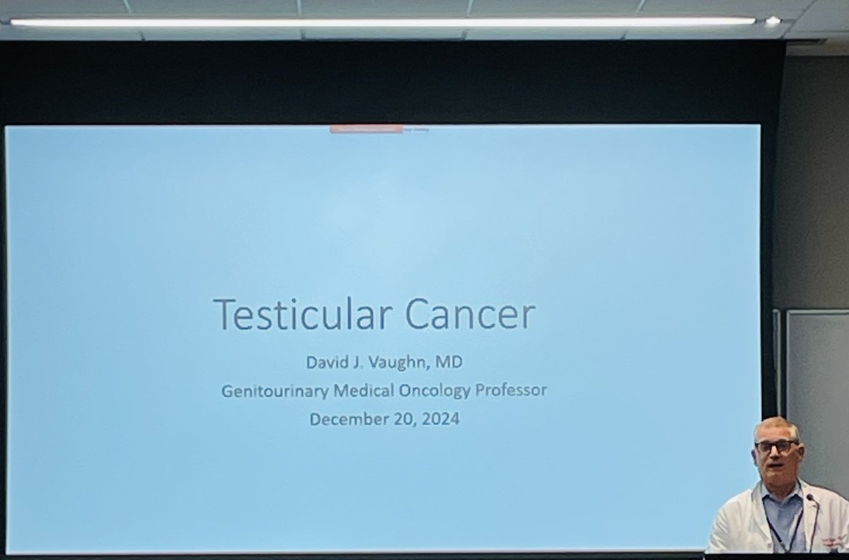 Ronac Mamtani (@ron_cology) on Twitter photo The champ is here ! Dr David Vaughn’s famous ( and final ) testis cancer lecture. <a href="/PennUrology/">Penn Urology</a> <a href="/lynn_schuchter/">Lynn Schuchter</a> <a href="/CharuAggarwalMD/">Charu Aggarwal, MD, MPH, FASCO</a> <a href="/ravi_b_parikh/">Ravi B. Parikh</a> <a href="/drphil_urology/">Phillip Pierorazio</a> <a href="/RuchikaTalwarMD/">Ruchika Talwar</a> Thank you Dave, for > three decades of inspiration <a href="/PennCancer/">Penn Medicine - Abramson Cancer Center</a> #lastdance The champ is here ! Dr David Vaughn’s famous ( and final ) testis cancer lecture. <a href="/PennUrology/">Penn Urology</a> <a href="/lynn_schuchter/">Lynn Schuchter</a> <a href="/CharuAggarwalMD/">Charu Aggarwal, MD, MPH, FASCO</a> <a href="/ravi_b_parikh/">Ravi B. Parikh</a> <a href="/drphil_urology/">Phillip Pierorazio</a> <a href="/RuchikaTalwarMD/">Ruchika Talwar</a> Thank you Dave, for > three decades of inspiration <a href="/PennCancer/">Penn Medicine - Abramson Cancer Center</a> #lastdance
