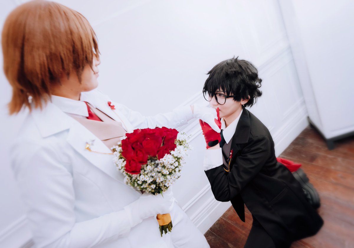thethievesden's tweet photo. Can you believe it? Today is the 2nd monthsary of Joker and Crow's beautiful wedding! 💍 Time truly does fly when you're in love... or is that how the saying goes?

To celebrate, here are a few more photos of our grooms as they tied the knot! 💘

#CheckmateCSE #AkeshuakeCSE2024 https://t.co/OBg5FkFiw6