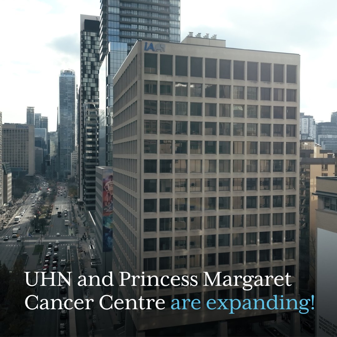The Princess Margaret Cancer Foundation (@thepmcf) on Twitter photo UHN and Princess Margaret Cancer Centre are expanding! We’re excited to announce the purchase of 522 University Avenue. This 15-storey building will support continued growth for cancer care, research and education at <a href="/pmcancercentre/">Princess Margaret Cancer Centre</a>, and TGH.
Learn More: bit.ly/4gp5Jum UHN and Princess Margaret Cancer Centre are expanding! We’re excited to announce the purchase of 522 University Avenue. This 15-storey building will support continued growth for cancer care, research and education at <a href="/pmcancercentre/">Princess Margaret Cancer Centre</a>, and TGH.
Learn More: bit.ly/4gp5Jum