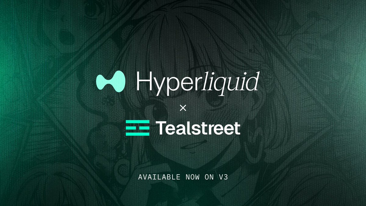 tealstreet's tweet image. TEALSTREET v3 + @HYPERLIQUIDX
AN UPGRADE YOU CAN FEEL: teal.link/v3