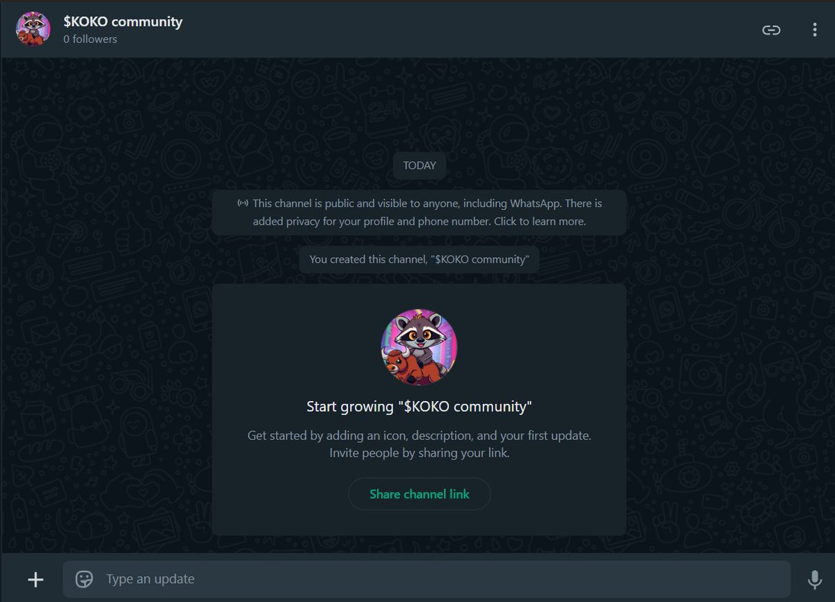 hi $KOKO investors lets hop in $KOKO WhatsApp community link:whatsapp.com/channel/0029Vb…