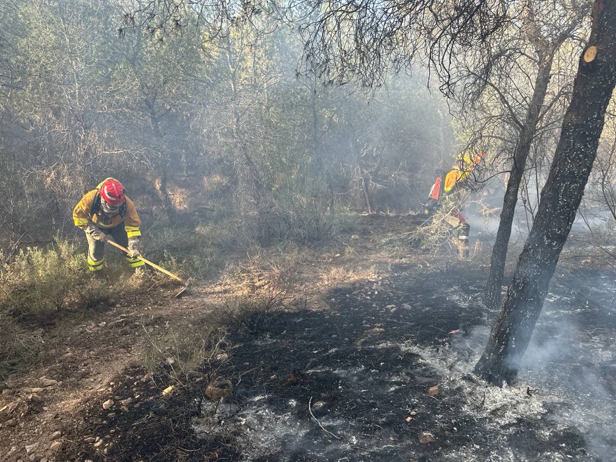112rmurcia's tweet photo. 📢 El operativo adscrito al #PlanInfomur, de lucha contra incendios forestales en la #RegiondeMurcia, estabiliza el incendio forestal declarado en la A-7 dirección Andalucía, paraje Coto de los Cuadros, #Murcia.

🚁 @dgsce_RM
👨‍🚒 @aamm_murcia
🚒 @BomberosMurcia
🚨 @guardiacivil
🚔 @MurciaPolicia
 🦺Protección Civil Santomera 

🖨https://t.co/PPMJF1UapN

Imagen @aamm_murcia