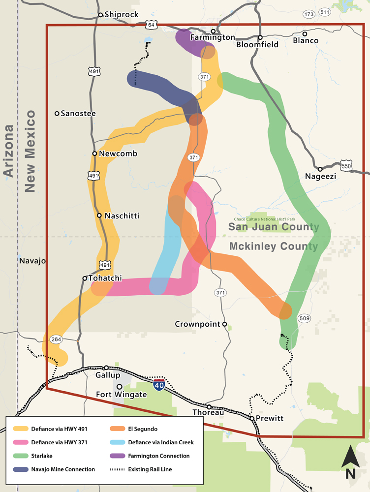 Exciting #infrastructure news as this proposed rail line to connect the Four Corners region of #NewMexico to BNSF’s Southern Transcon main line advances. bit.ly/4gllgL9