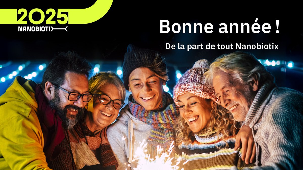 🎉Alors que nous disons au revoir à 2024 et accueillons 2025, Nanobiotix tient à exprimer sa sincère gratitude pour votre soutien tout au long de l'année. Nous sommes impatients de poursuivre notre mission de transformer la vie des patients dans l'année à venir. Bonne année !