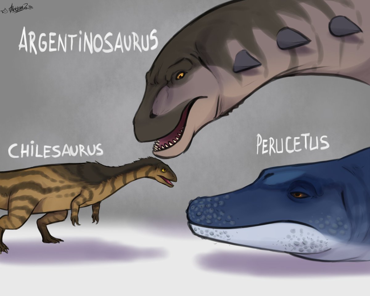 AbigailDX1's tweet photo. El mismo argentinosaurus miku decidio hacer amigos limitrofes🇦🇷🇨🇱🇵🇪

#Art #ArtistOnTwitter #dinosaurs #argentinosaurus #sauropod #chilesaurus #perucetus https://t.co/us024dQIrv
