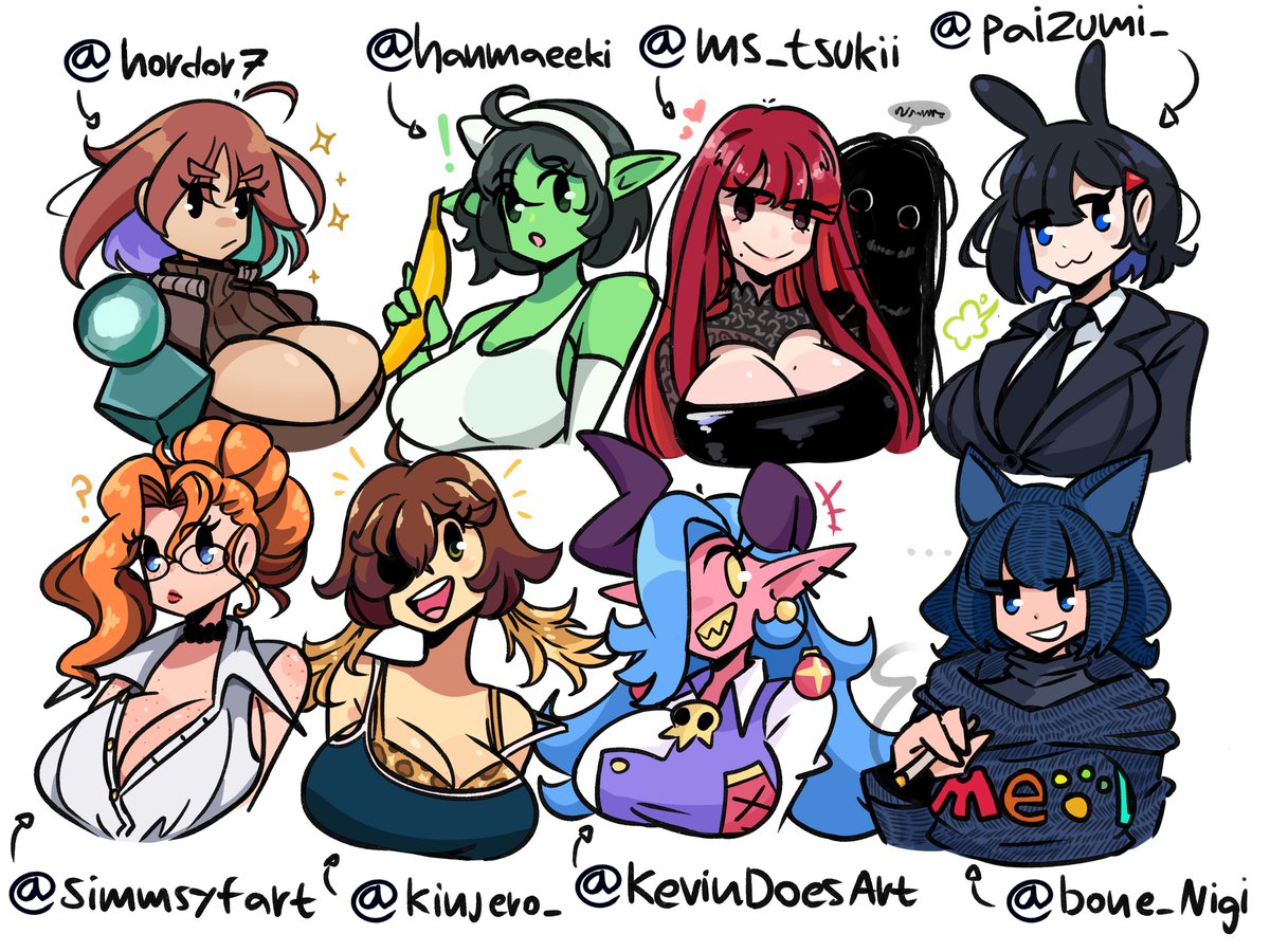 eighteenth time I drew some cool OC's