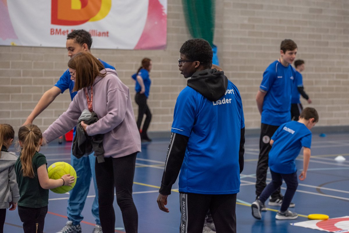 BMetC's tweet photo. It's always good when our students take an active role in taking part in activities that benefit the #community. Here's some pictures of some of our learners #coaching at a #sports related event, held at our Sutton Coldfield College, for primary #schools.😊
#Opportunities https://t.co/qPs2IfG9s9