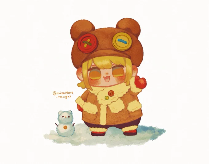 こぐま (*・×・*)#イラスト 