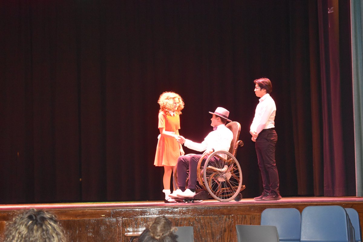 bectontheatrenj's tweet photo. Hey @BectonAthletics we had to steal one of Becton's Best Coaches, Mr. Dave Dorsey, to cameo as President Roosevelt!! He brings that wildcat pride to the track AND the stage! https://t.co/1tLXGGWii9