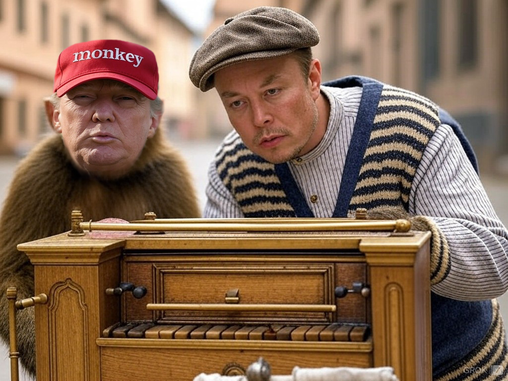 <a href="/TheRickWilson/">Rick Wilson</a> Organ Grinder and his monkey , pass it on 🤣🤣