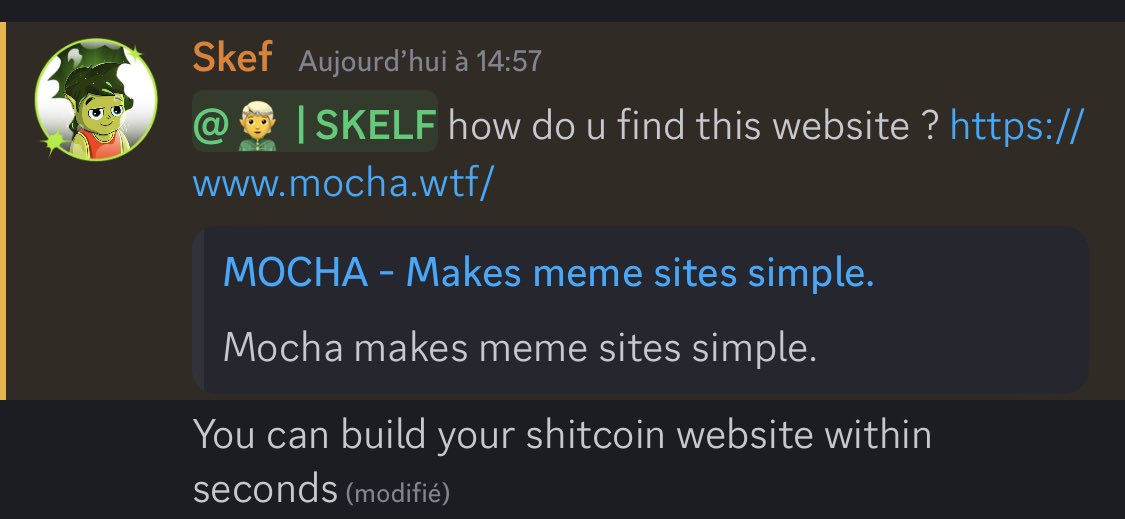skef30's tweet image. Called $mocha in @theskelfs server at 23k MC 

After 2 hours only, it reached 1M MC. 

( the group is closed for now, join the server and wait for an announcement soon 🫡 ) 

Gg @mochabuilder 🤝