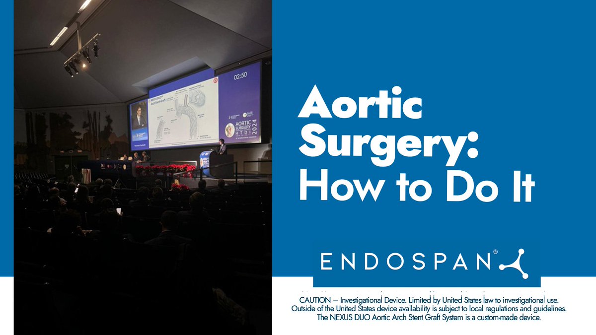 EndospanLtd's tweet photo. Thank you to @dr_fsquizzato from the @UniPadova for the wonderful case presentation on NEXUS DUO™ at Aortic Surgery: How to Do It.
Learn more about the NEXUS DUO™ here: https://t.co/dCmHLenBPl
#NEXUSaorta #totalarch #aorticdissection #aorticaneurysm #aorticarchrepair #aortaEd https://t.co/71MRcofmyY
