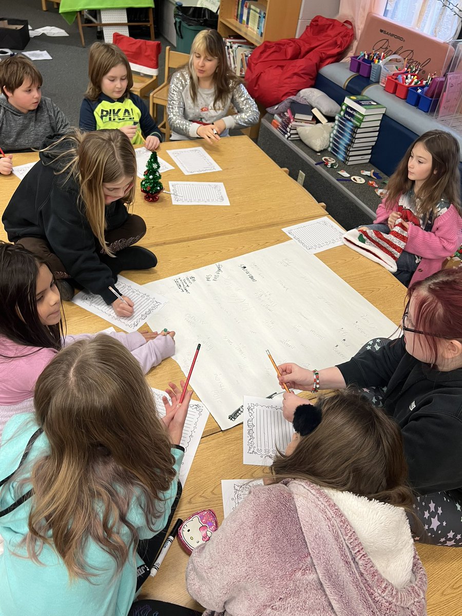 My favorite form of poetry is music. I shared my favorite Pentatonix song about traditions. Together, we brainstormed holiday traditions and created acrostic poems. Sharing my traditions with students is one of my favorite joys!
<a href="/KyCHARGE/">KYCharge</a> <a href="/KedcGrants/">KEDC Grants</a> <a href="/KedcArts/">RENAISSANCE Grant</a> #ARTinspiresJOY