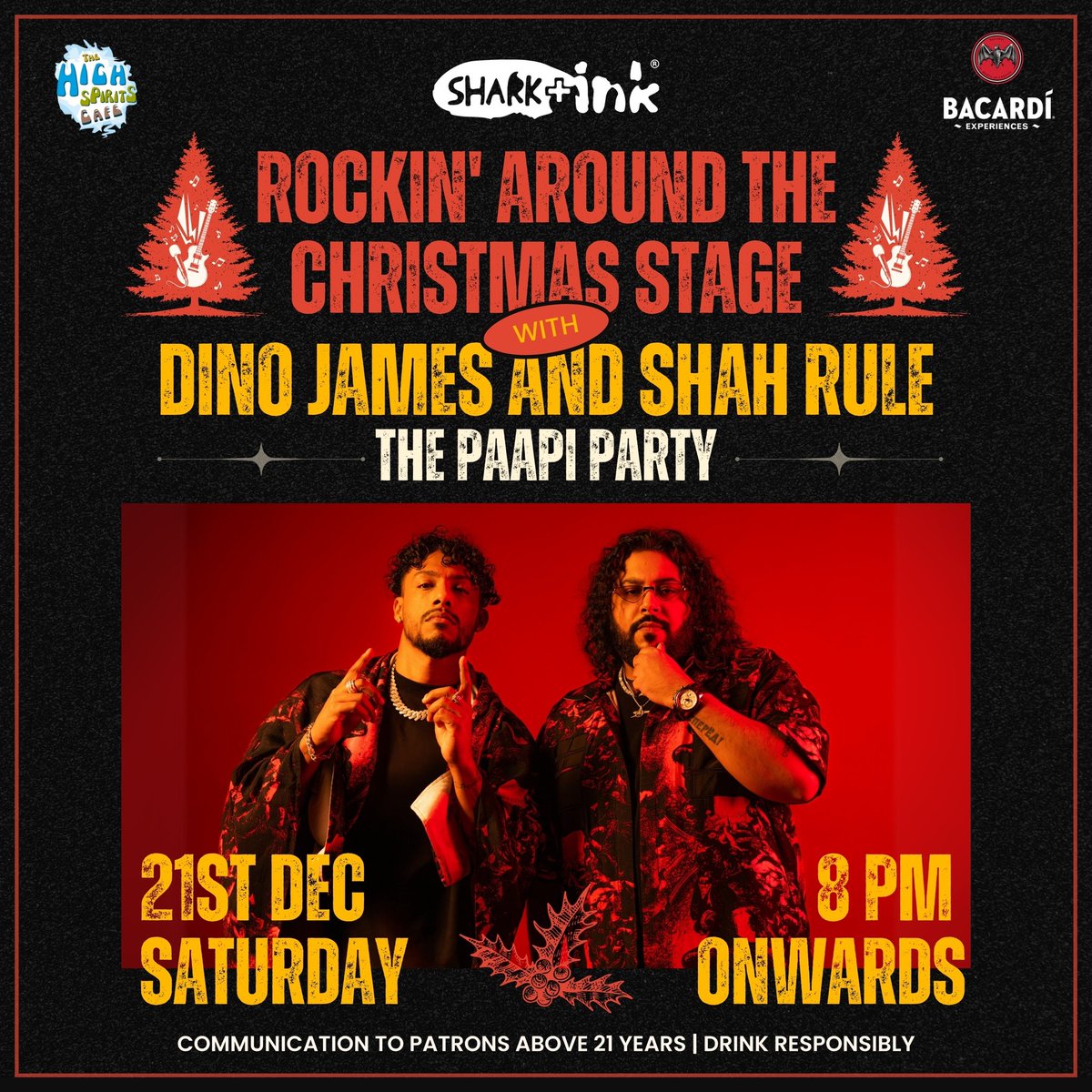 PUNE! The Paapi Party comes to High Spirits tomorrow night 🔥 

Tickets: insider.in/rocking-around…

Throwing out free merch as always😈